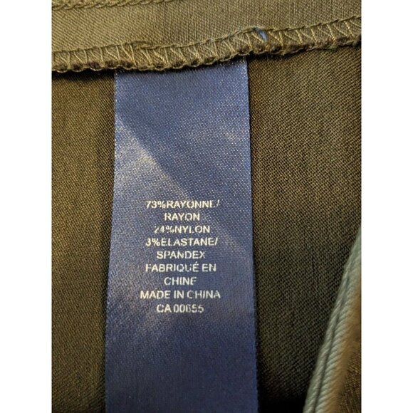 Reitmans Stretch Cargo Skirt Womens Size 9 Olive Green Short Straight Office - Picture 5 of 5